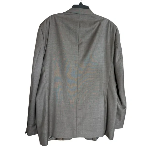 NWT New Perry Ellis Portfolio Wool Brown Blazer Size 48 L